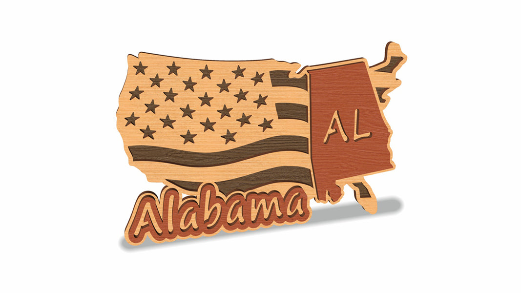 C157-Alabama Scroll Saw Pattern — Alex Fox Patterns