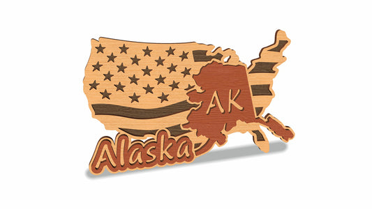 C157-Alaska Scroll Saw Pattern - Alex Fox Patterns