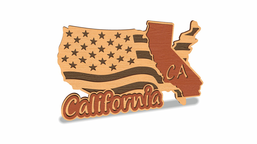 C157-California Scroll Saw Pattern — Alex Fox Patterns