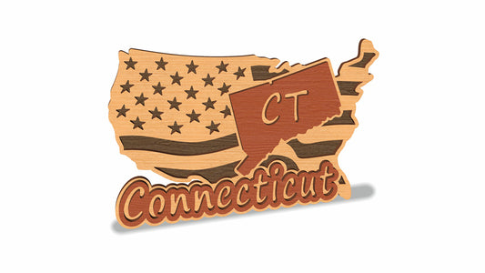 C157-Connecticut Scroll Saw Pattern — Alex Fox Patterns