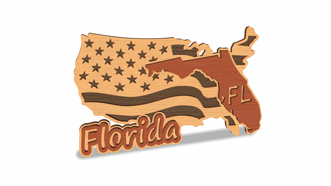 C157-Florida Scroll Saw Pattern — Alex Fox Patterns