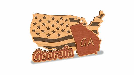 C157-Georgia Scroll Saw Pattern — Alex Fox Patterns
