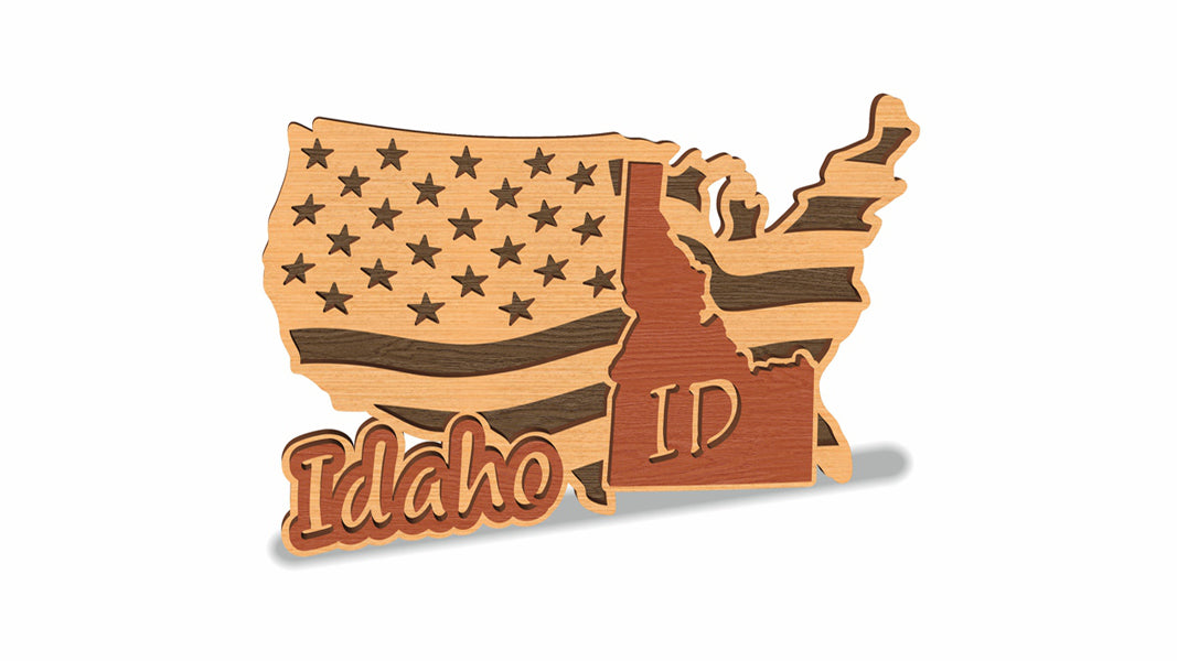 C157-Idaho Scroll Saw Pattern — Alex Fox Patterns