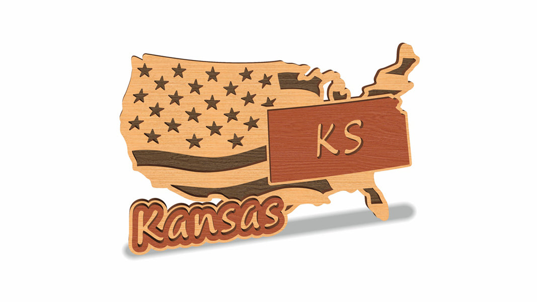 C157-Kansas Scroll Saw Pattern — Alex Fox Patterns