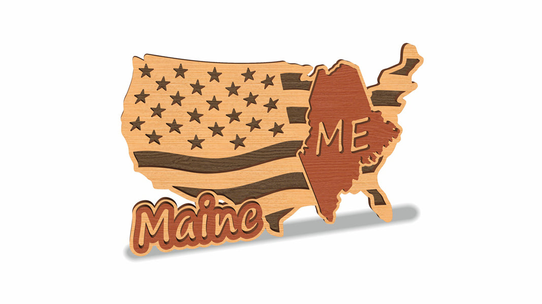 C157-Maine Scroll Saw Pattern — Alex Fox Patterns