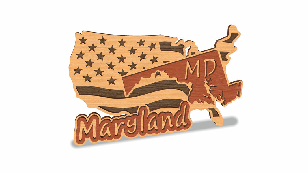 C157-Maryland Scroll Saw Pattern — Alex Fox Patterns