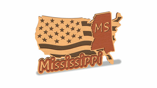 C157-Mississippi Scroll Saw Pattern — Alex Fox Patterns