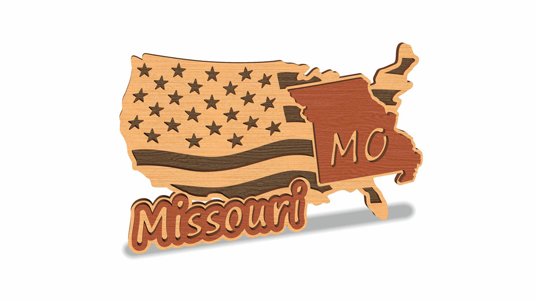 C157-Missouri Scroll Saw Pattern — Alex Fox Patterns
