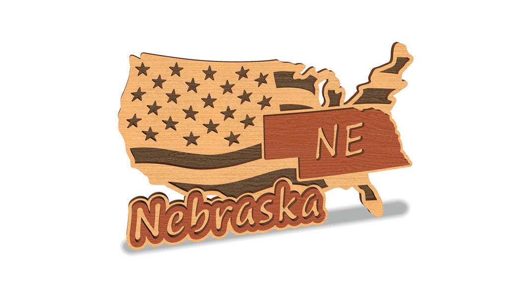 C157-Nebraska Scroll Saw Pattern — Alex Fox Patterns