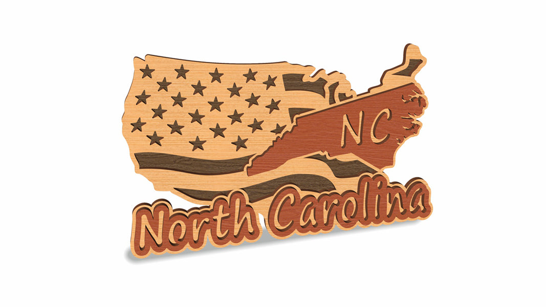 C157-North Carolina Scroll Saw Pattern — Alex Fox Patterns
