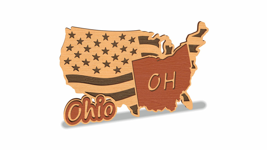 C157-Ohio Scroll Saw Pattern — Alex Fox Patterns