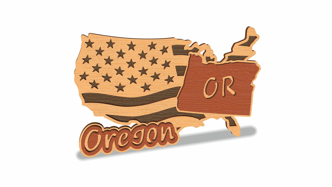 C157-Oregon Scroll Saw Pattern — Alex Fox Patterns