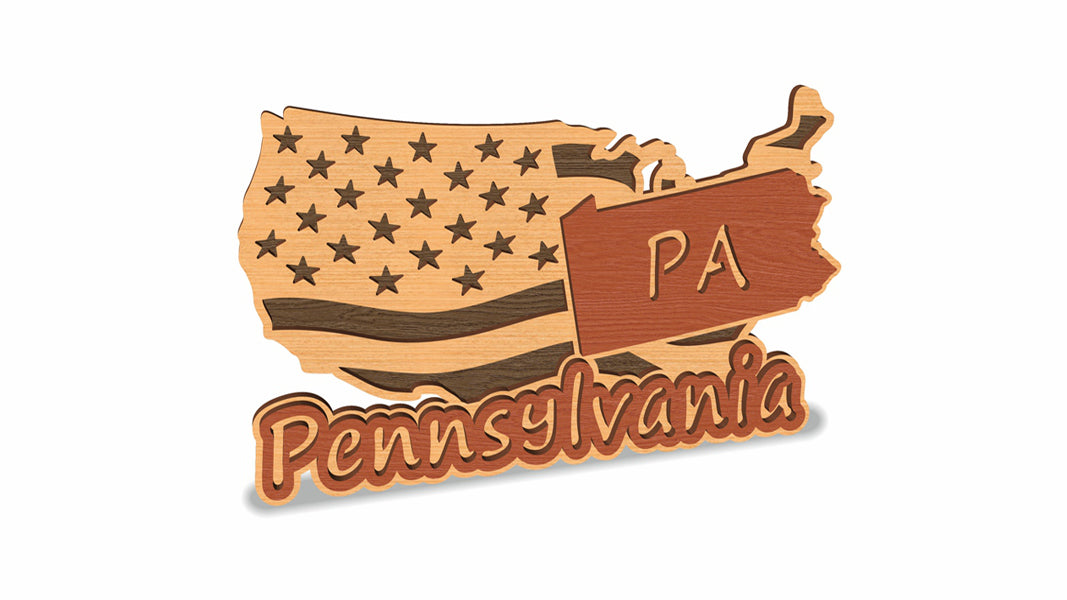 C157-Pennsylvania Scroll Saw Pattern — Alex Fox Patterns