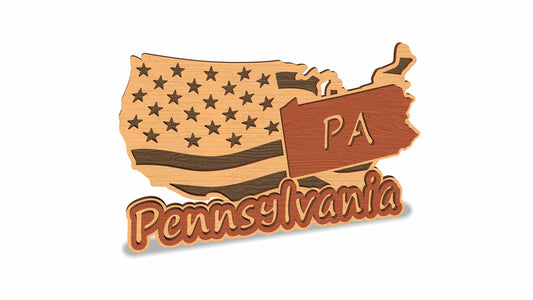 C157-Pennsylvania Scroll Saw Pattern — Alex Fox Patterns