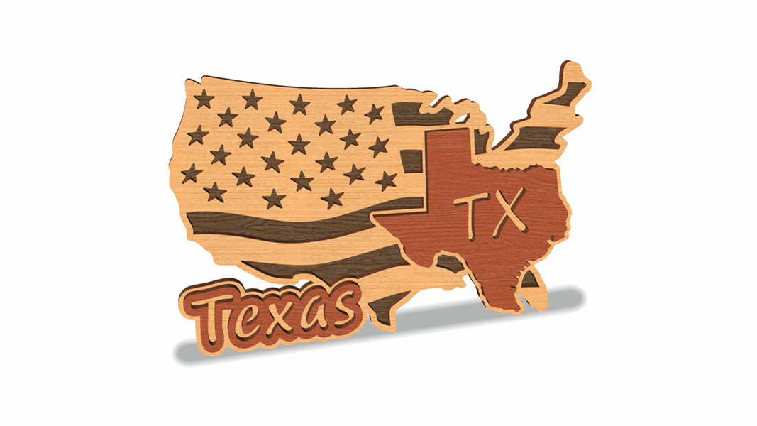C157-Texas Scroll Saw Pattern — Alex Fox Patterns