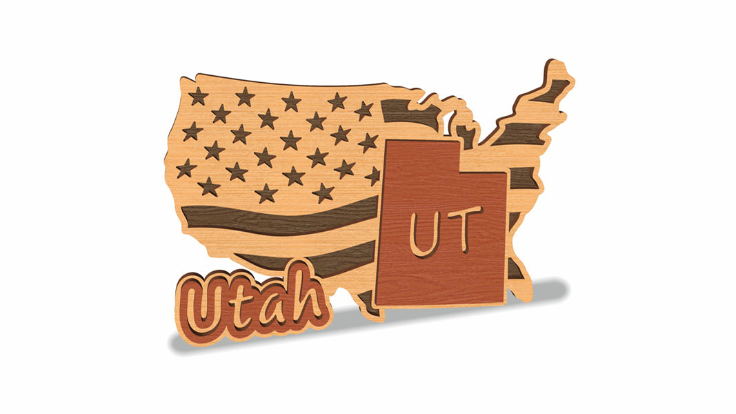 C157-Utah Scroll Saw Pattern — Alex Fox Patterns