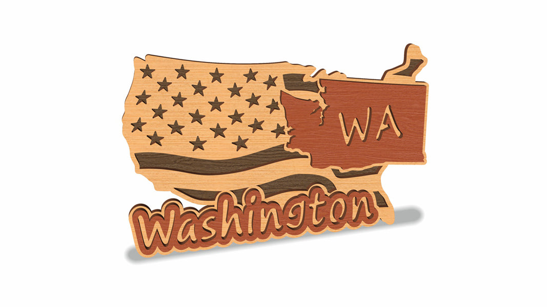 C157-Washington Scroll Saw Pattern — Alex Fox Patterns