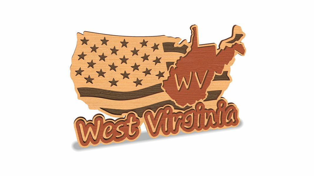C157-West Virginia Scroll Saw Pattern — Alex Fox Patterns