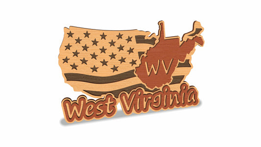 C157-West Virginia Scroll Saw Pattern — Alex Fox Patterns