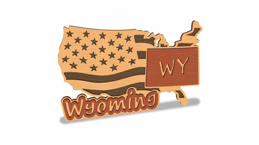 C157-Wyoming Scroll Saw Pattern — Alex Fox Patterns