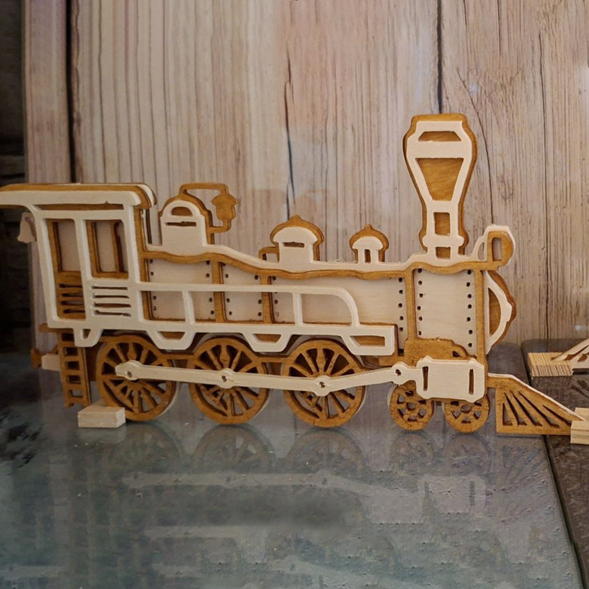 C158 Train layered scroll saw project - Alex Fox pattern