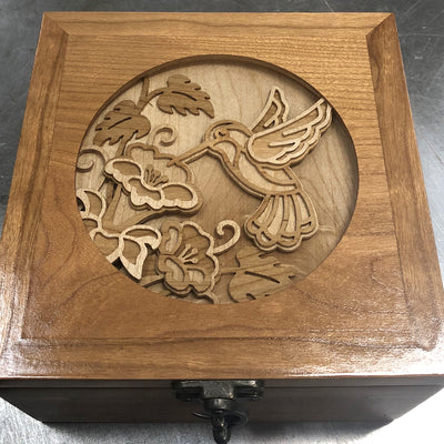 C163-Hummingbird scroll saw project pattern