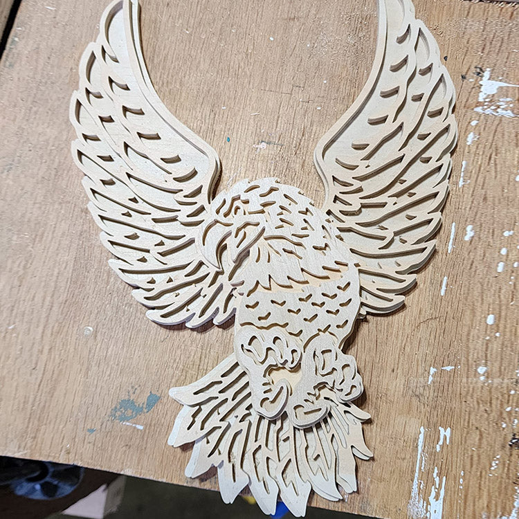 C166-eagle scroll saw project - Alex Fox pattern