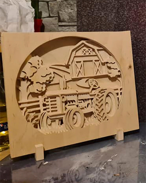 C170-tractor scroll saw project - Alex Fox pattern