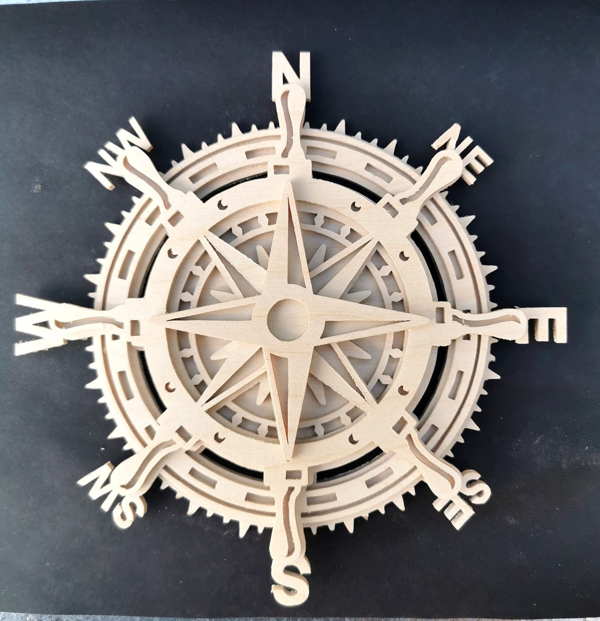 C171-Compass scroll saw project - Alex Fox pattern