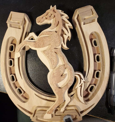 C179-Horse scroll saw project pattern
