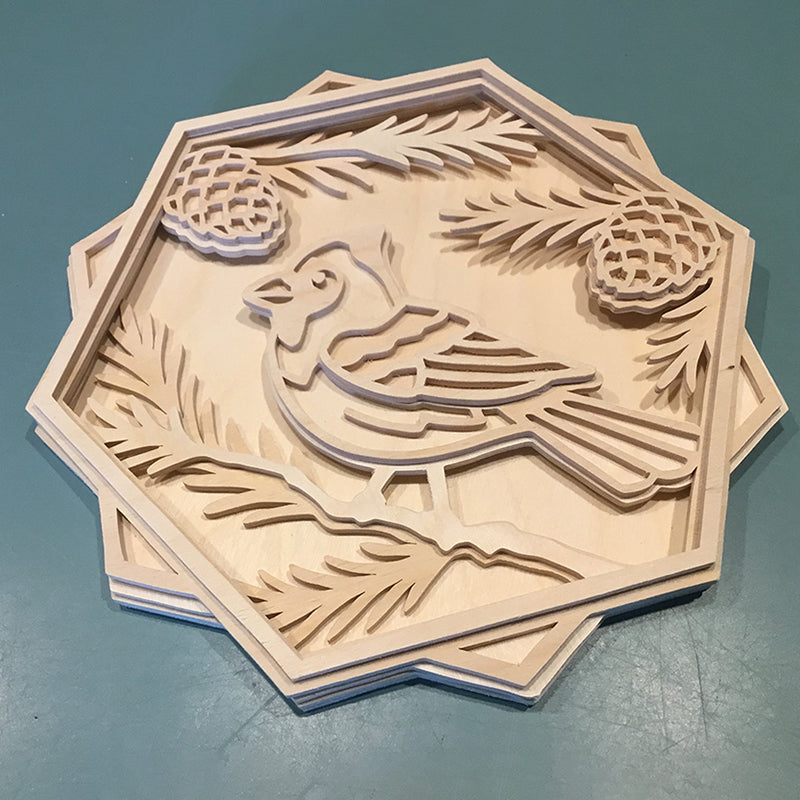 C185-cardinal scroll saw project - Alex Fox pattern