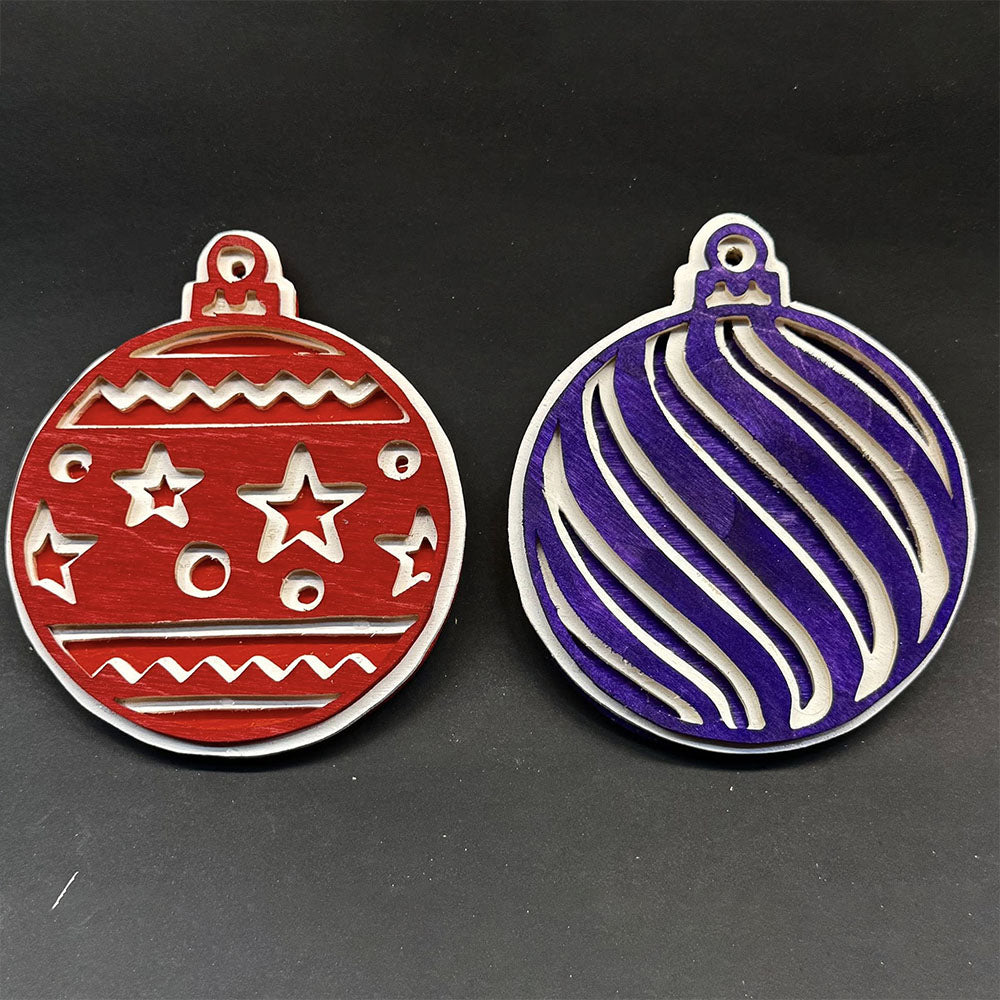 C186-Christmas Balls scroll saw project - Alex Fox pattern