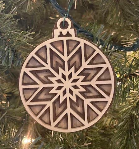 C186-Christmas Balls scroll saw project - Alex Fox pattern
