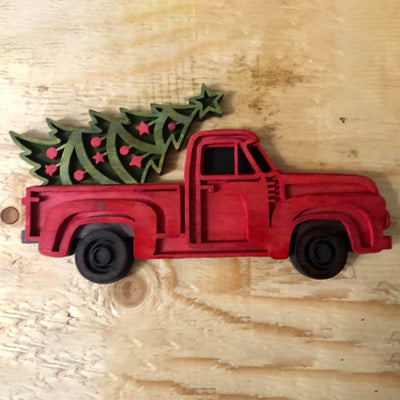 C187-Christmas truck