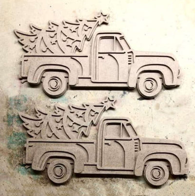 C187-Christmas truck