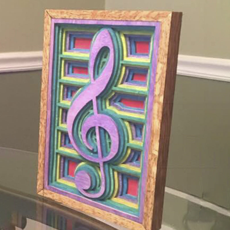 C19-treble clef  scroll saw project - Alex Fox pattern