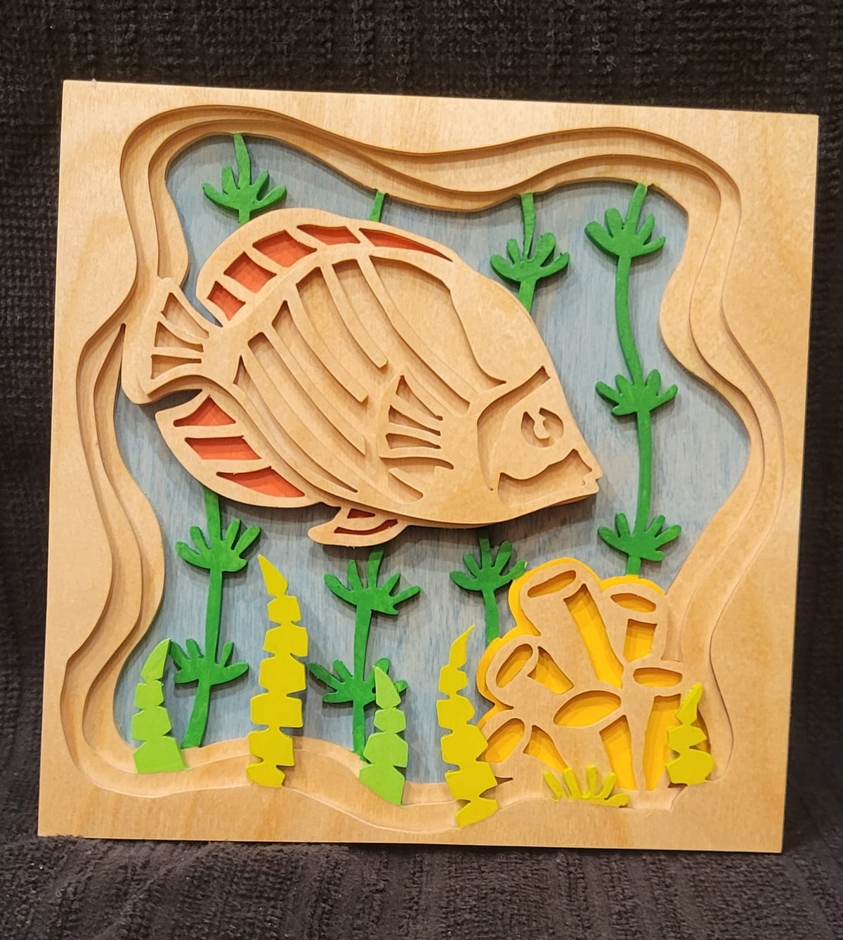 C191-Coral reef fish scroll saw project - Alex Fox pattern