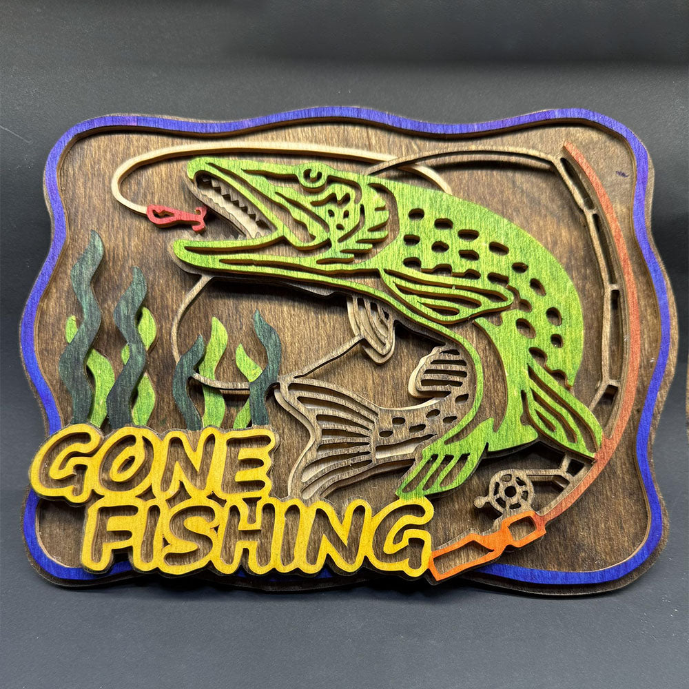 C193-Fishing scroll saw project - Alex Fox pattern