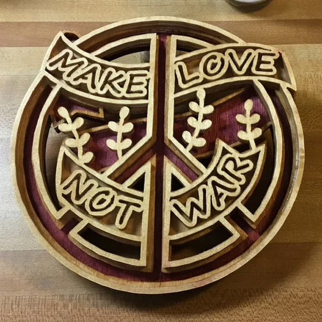 C199-peace layered scroll saw project - Alex Fox pattern