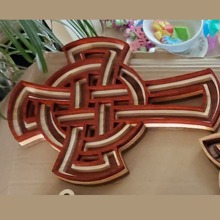 C201-Celtic cross scroll saw project - Alex Fox pattern