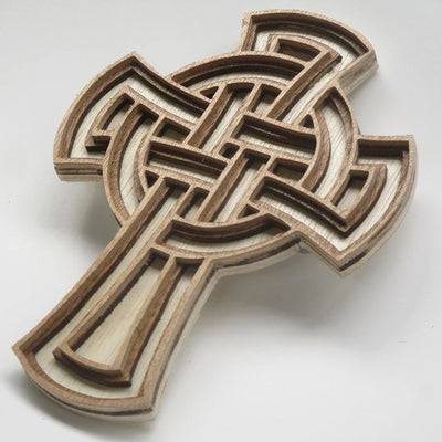 C201-Celtic cross scroll saw project pattern