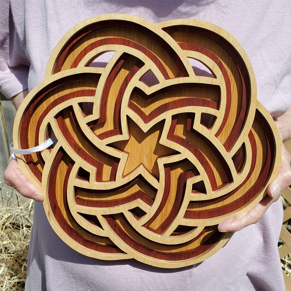 C205-celtic ornament  scroll saw project - Alex Fox pattern