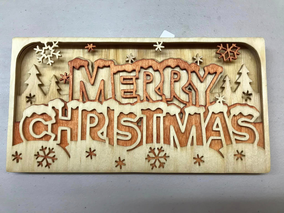 C206-merry christmas scroll saw project - Alex Fox pattern