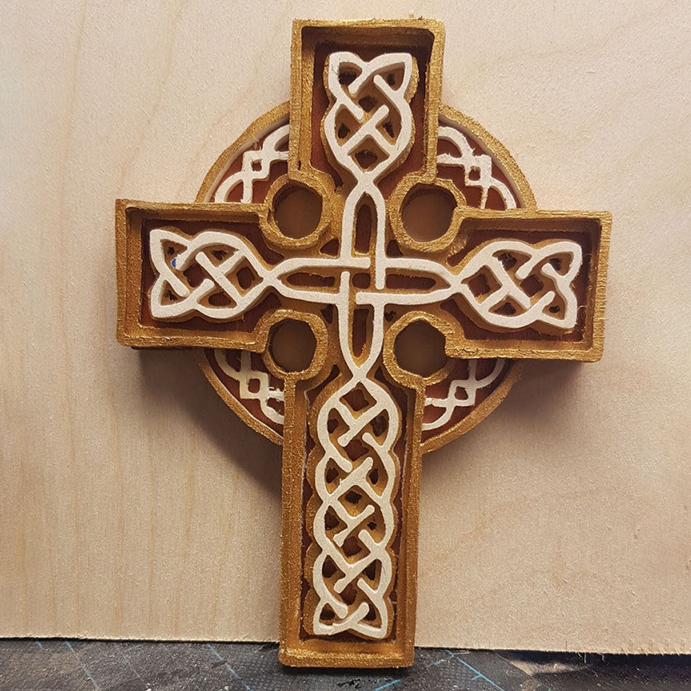 C221-celtic cross scroll saw project - Alex Fox pattern