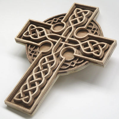 C221-Celtic cross scroll saw project pattern