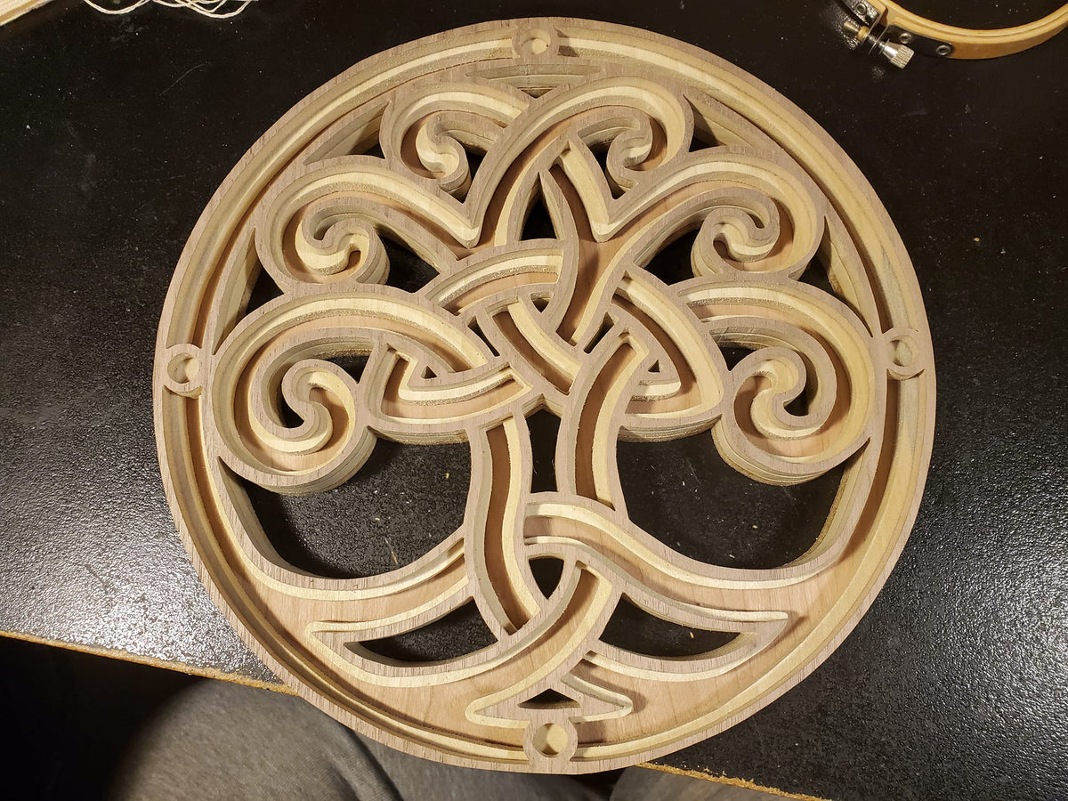C229-Celtic Tree of Life scroll saw project - Alex Fox pattern