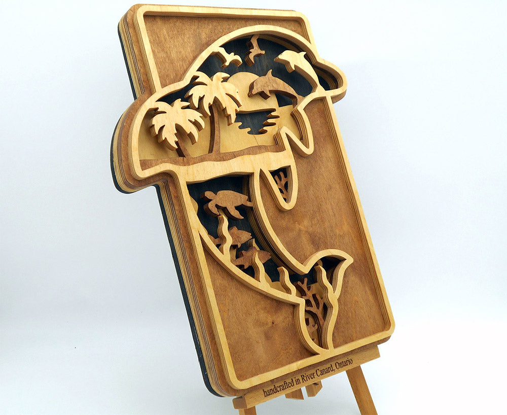 C233-dolphin scroll saw project - Alex Fox pattern