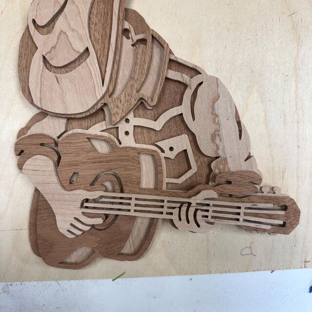 C234-Country music scroll saw project - Alex Fox pattern