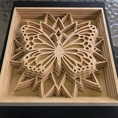 C024-Butterfly scroll saw project pattern