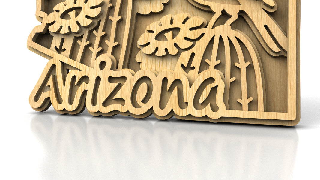 C240-Arizona Scroll Saw Pattern - Alex Fox Patterns